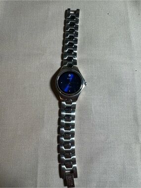 Relic Silver Bracelet Watch with Blue Dial